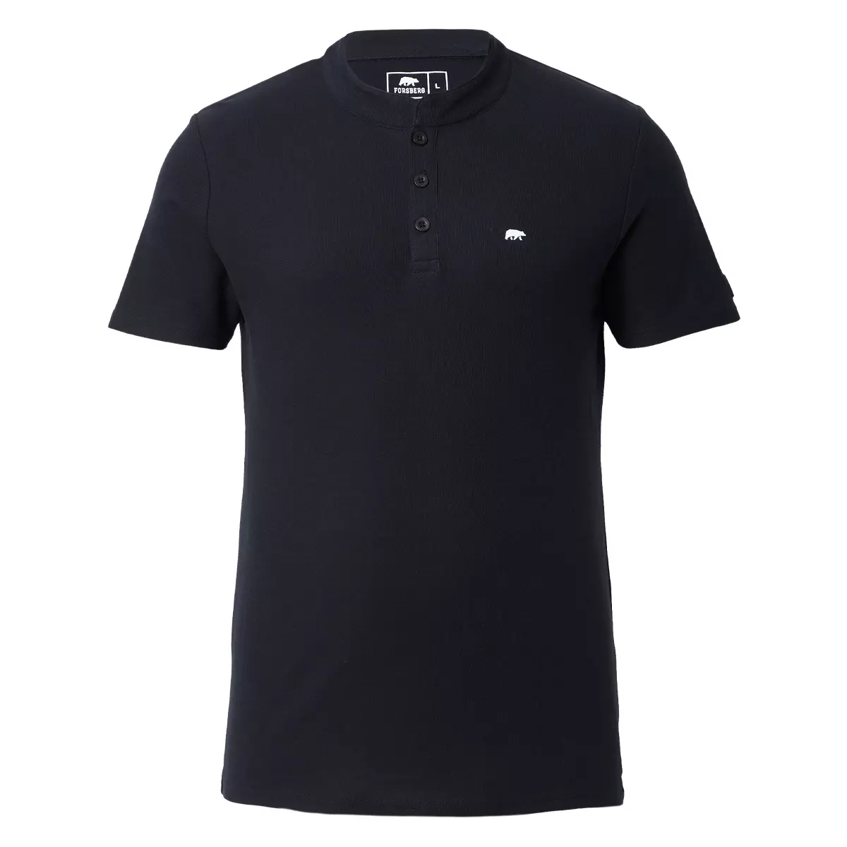 FORSBERG Poloshirt mit Stehkragen - 1
