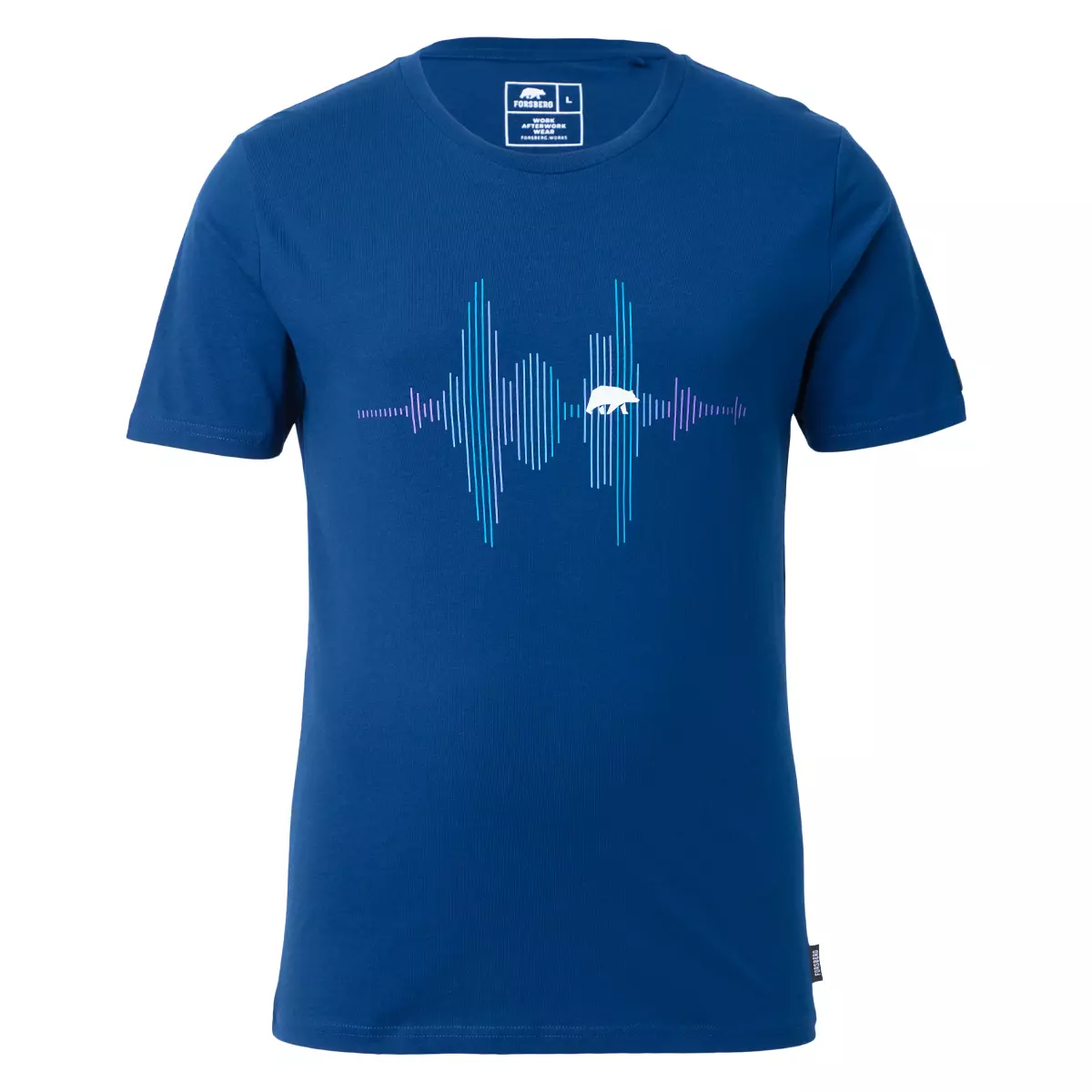 FORSBERG T-Shirt mit Audiowelle - 1