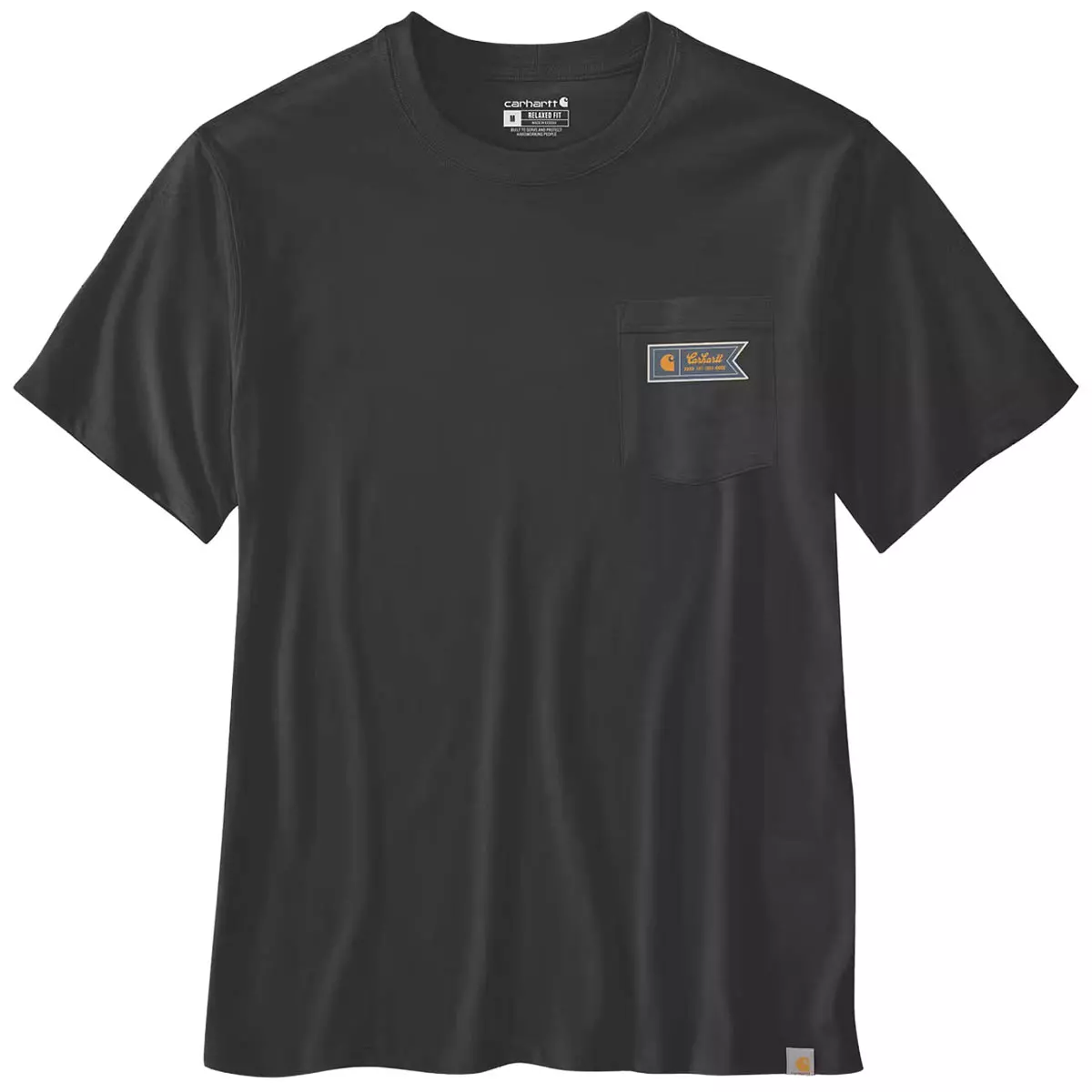 Carhartt T-Shirt mit Brusttasche und kleinem Logo - 1