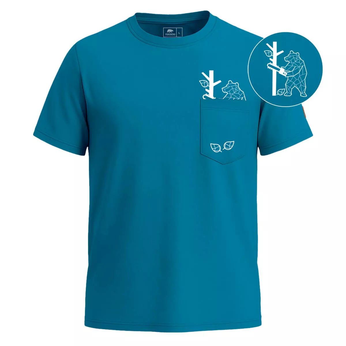 FORSBERG Hugson T-Shirt mit Brusttasche - 1