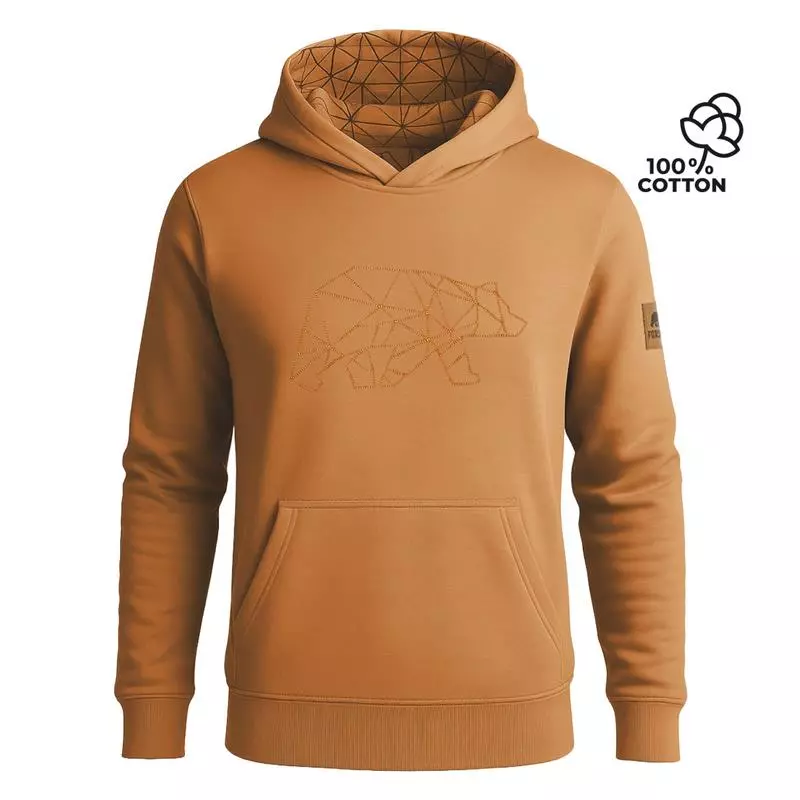 FORSBERG Hoodie mit gesticktem Polygonbär - 1