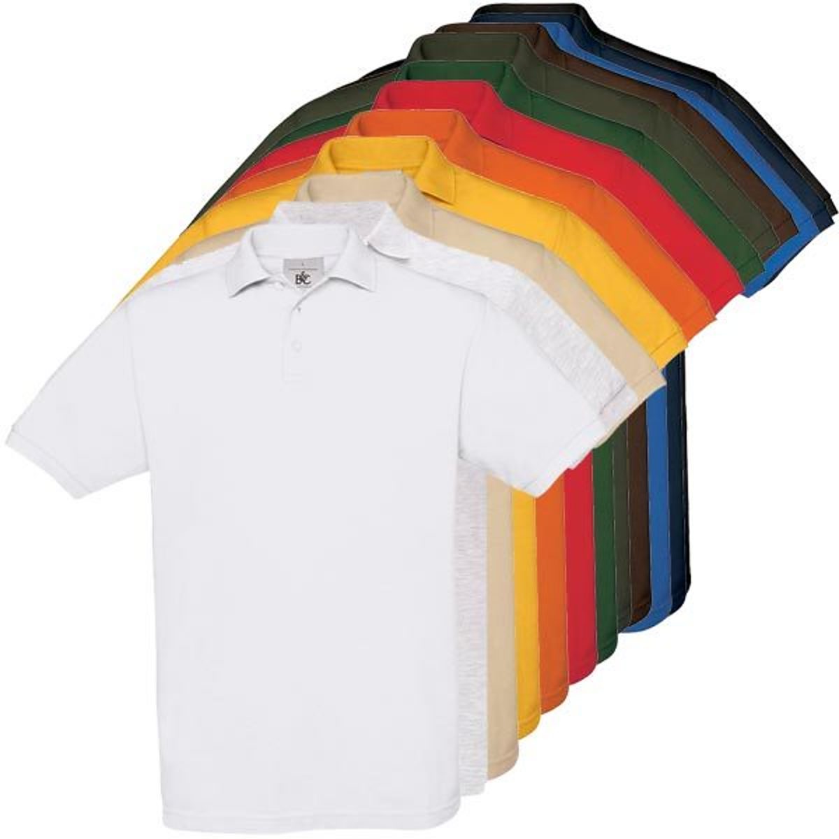 Poloshirt einfarbig aus Baumwolle